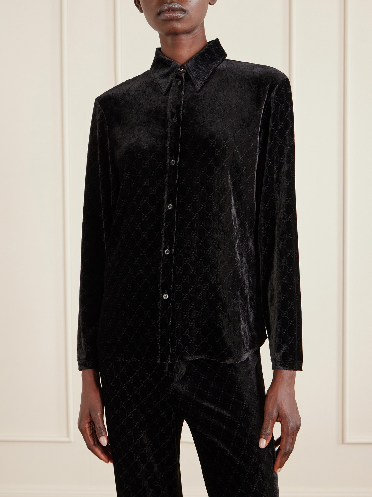 Devoré-Velvet Shirt