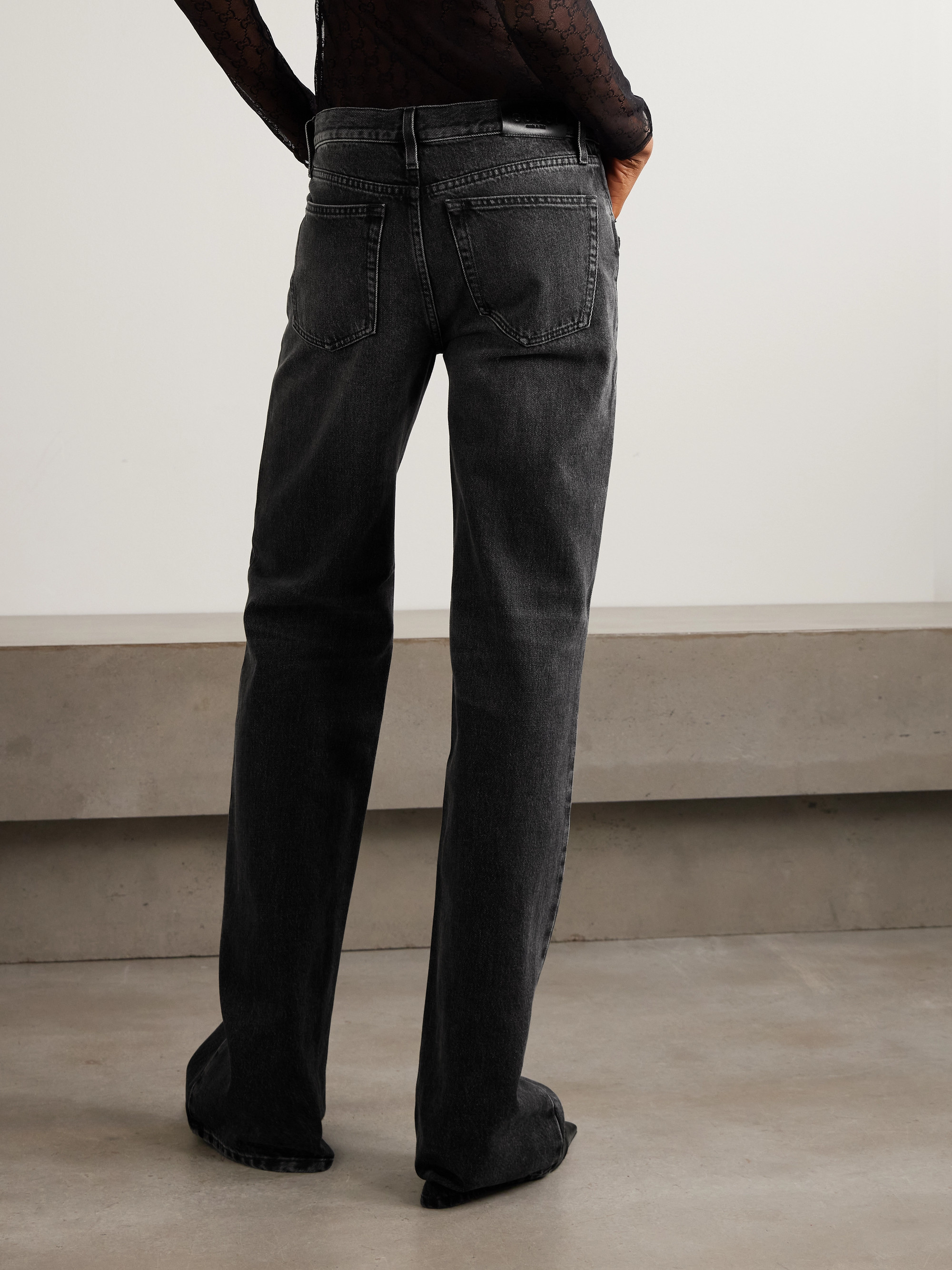Gucci Horsebit-detailed low-rise bootcut jeans