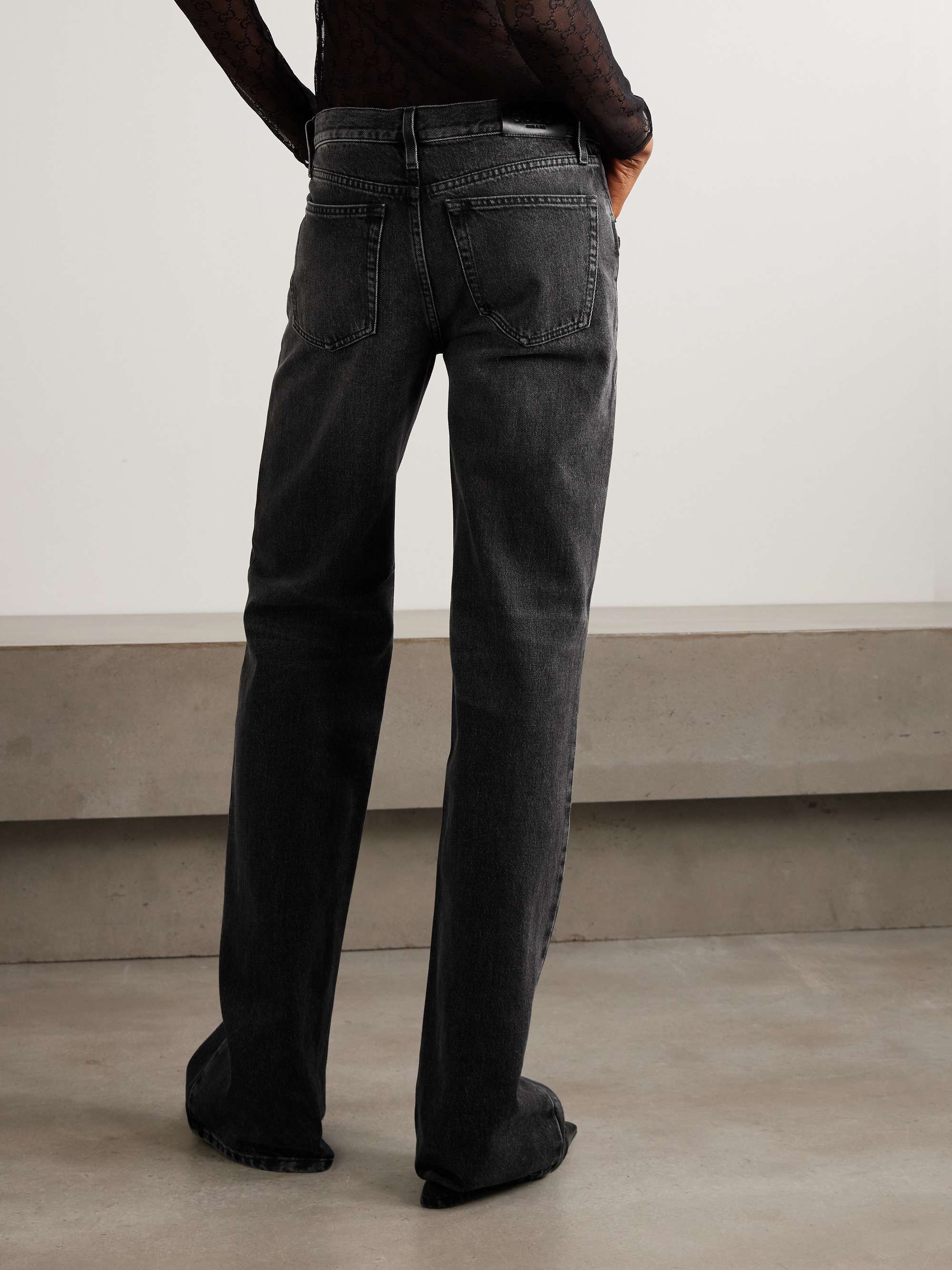 パンツ GUCCI Horsebit Low-Rise Jeans GUCCI Horsebit-detailed low-rise bootcut jeans | NET-A-PORTER
