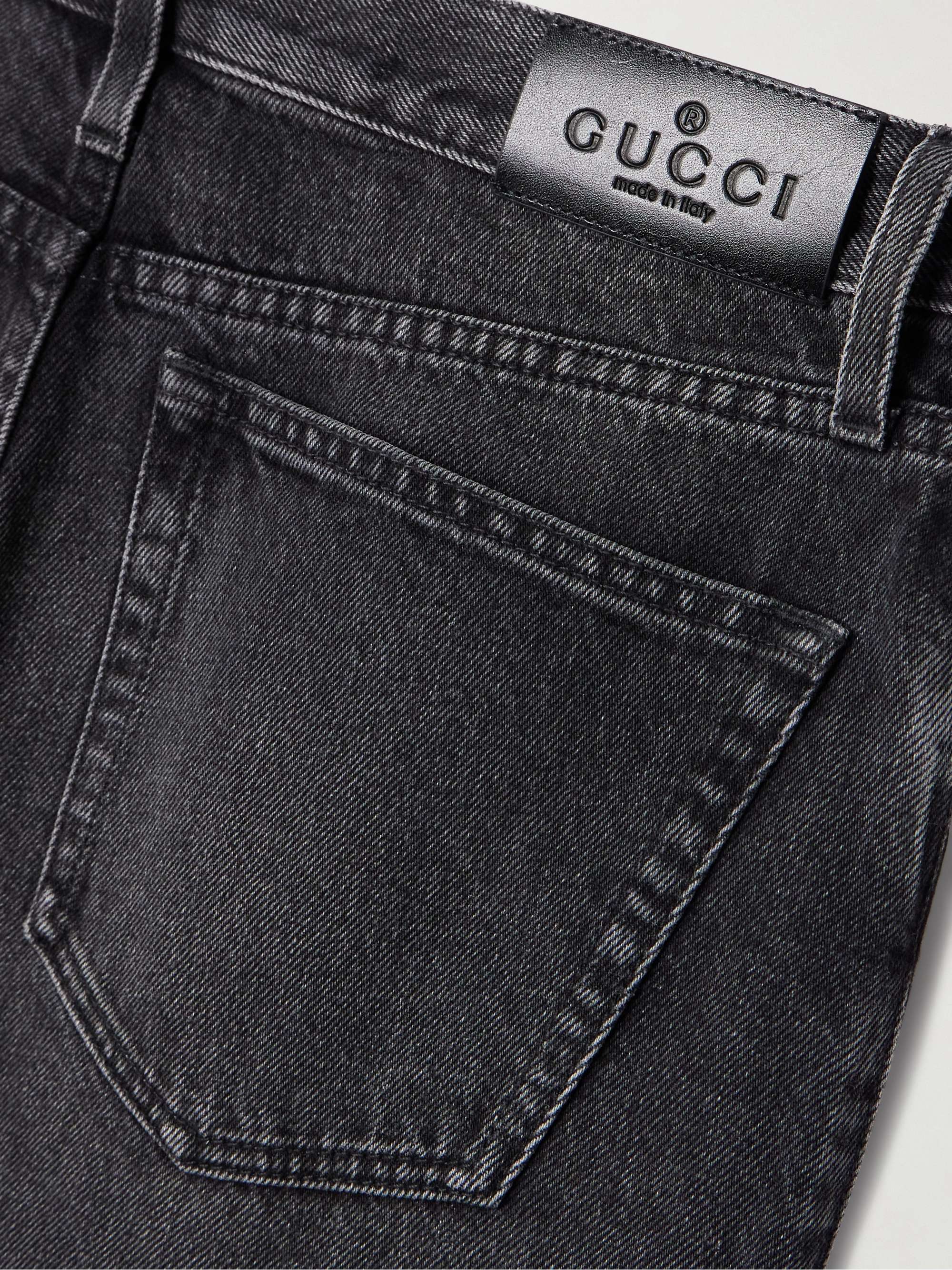 パンツ GUCCI Horsebit Low-Rise Jeans GUCCI Horsebit-detailed low-rise bootcut jeans | NET-A-PORTER