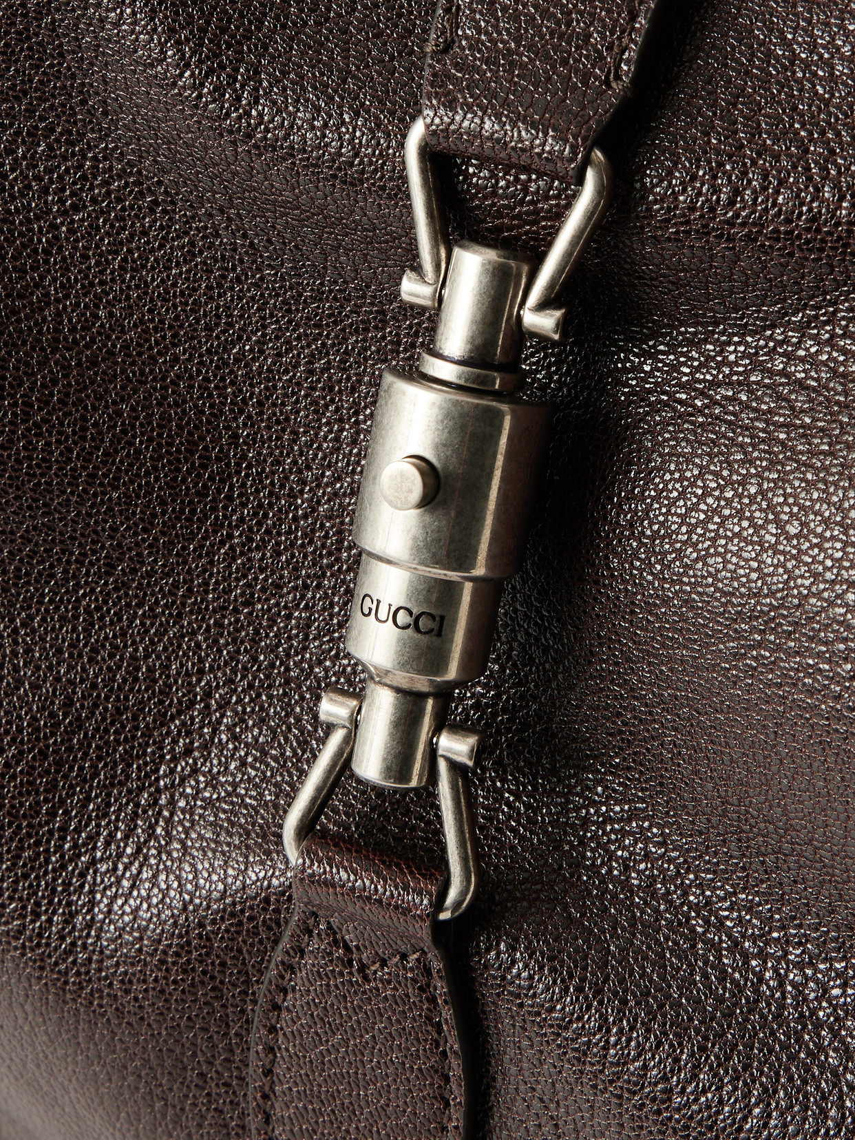 Jackie 1961 Large Textured-Leather Shoulder Bag