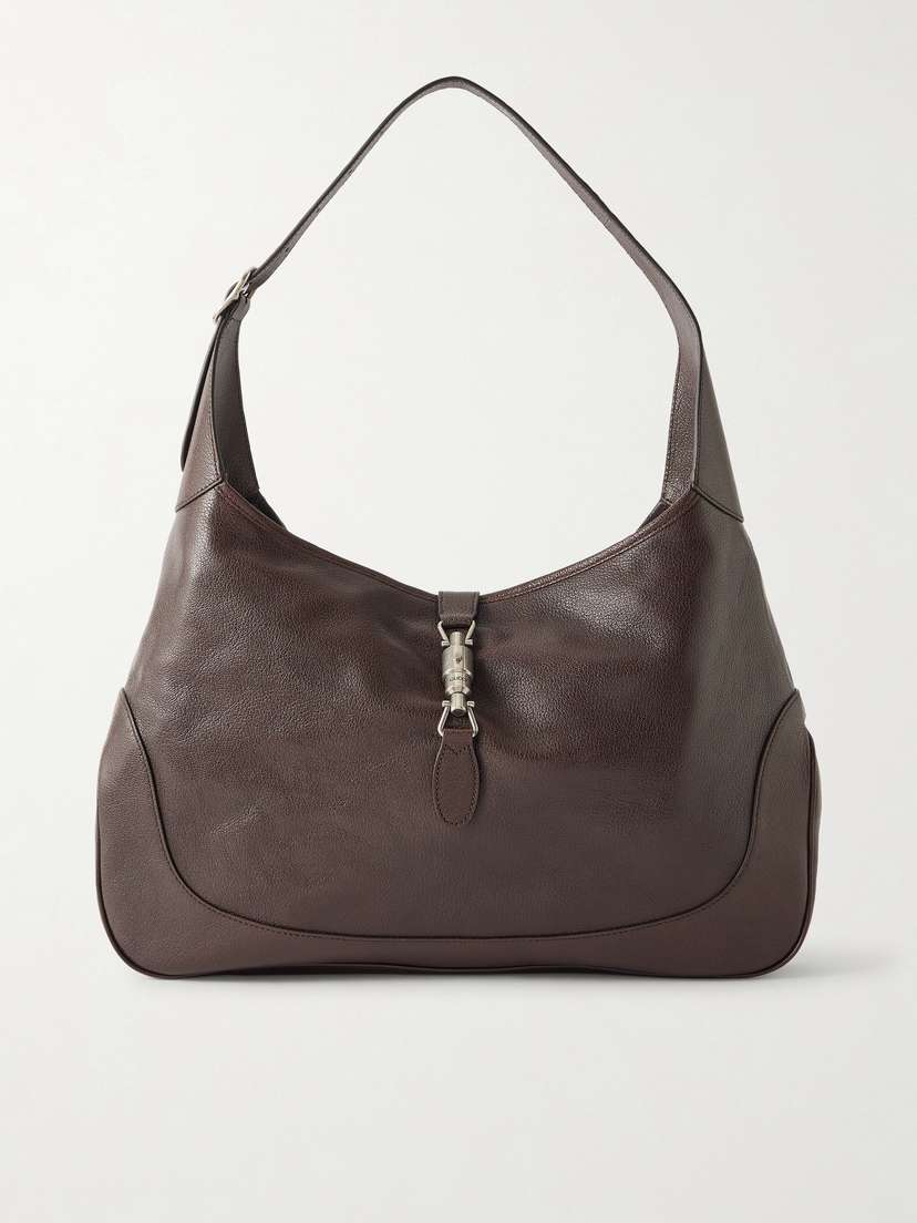 Gucci Jackie 1961 Large Textured-leather Shoulder Bag