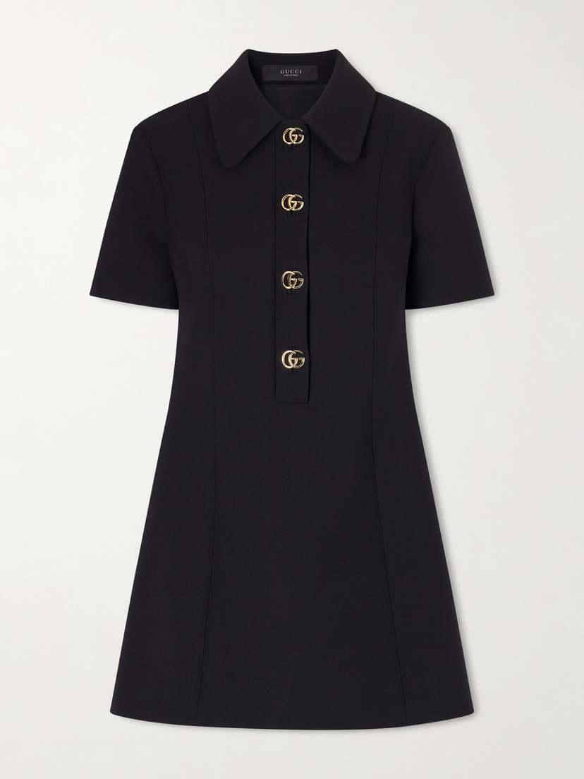 Gucci Wool-crepe Mini Dress