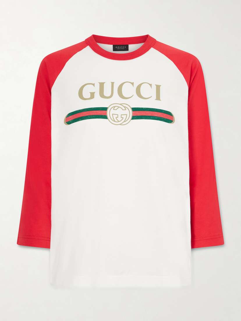 Gucci Printed Cotton-blend Jersey T-shirt