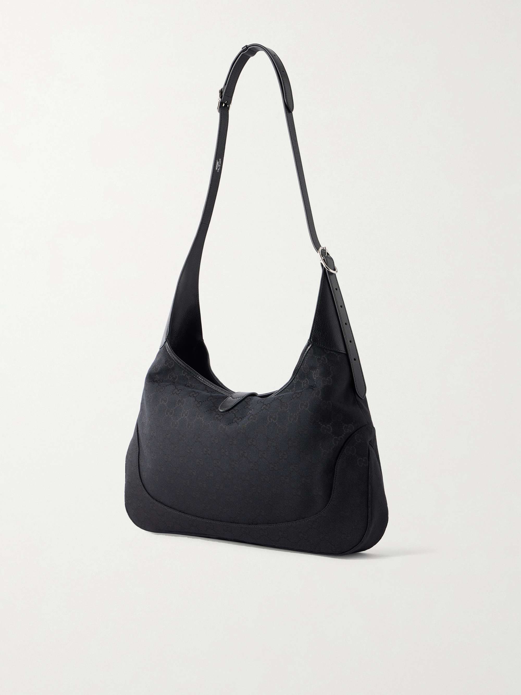 GUCCI Jackie 1961 large canvas-jacquard shoulder bag | NET-A-PORTER