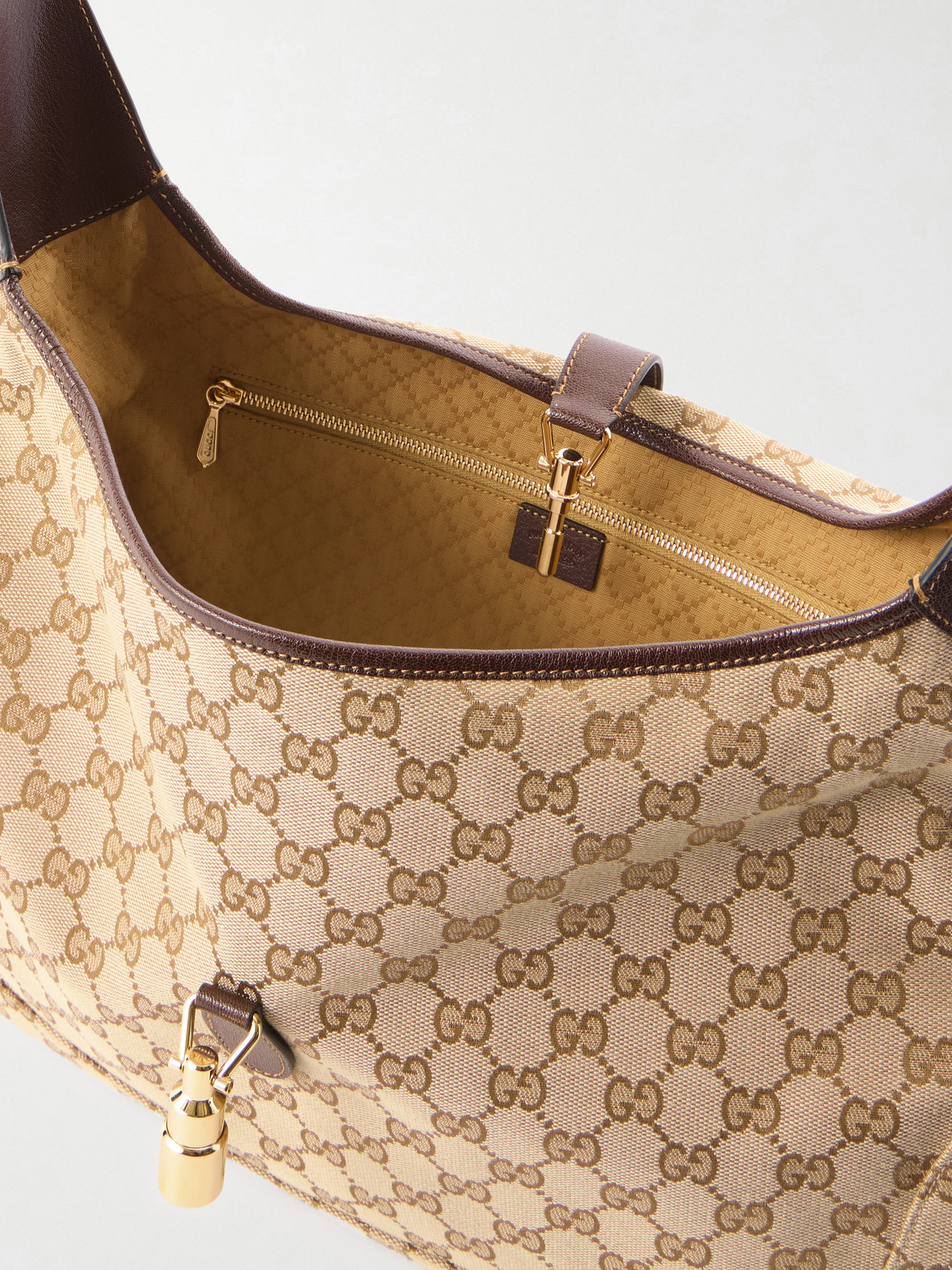 Jackie 1961 Leather-Trimmed Printed Coated-Canvas Shoulder Bag