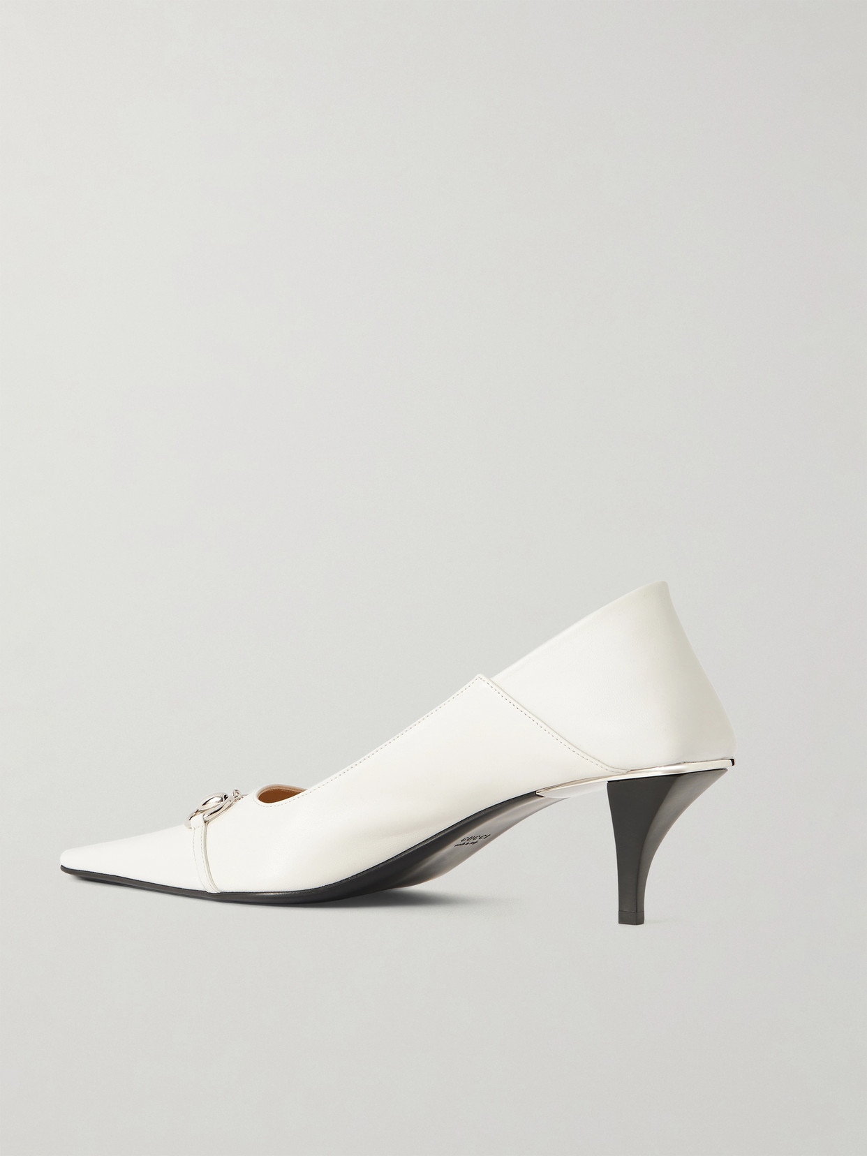 Vittoria Collapsible-Heel Horsebit-Embellished Pumps