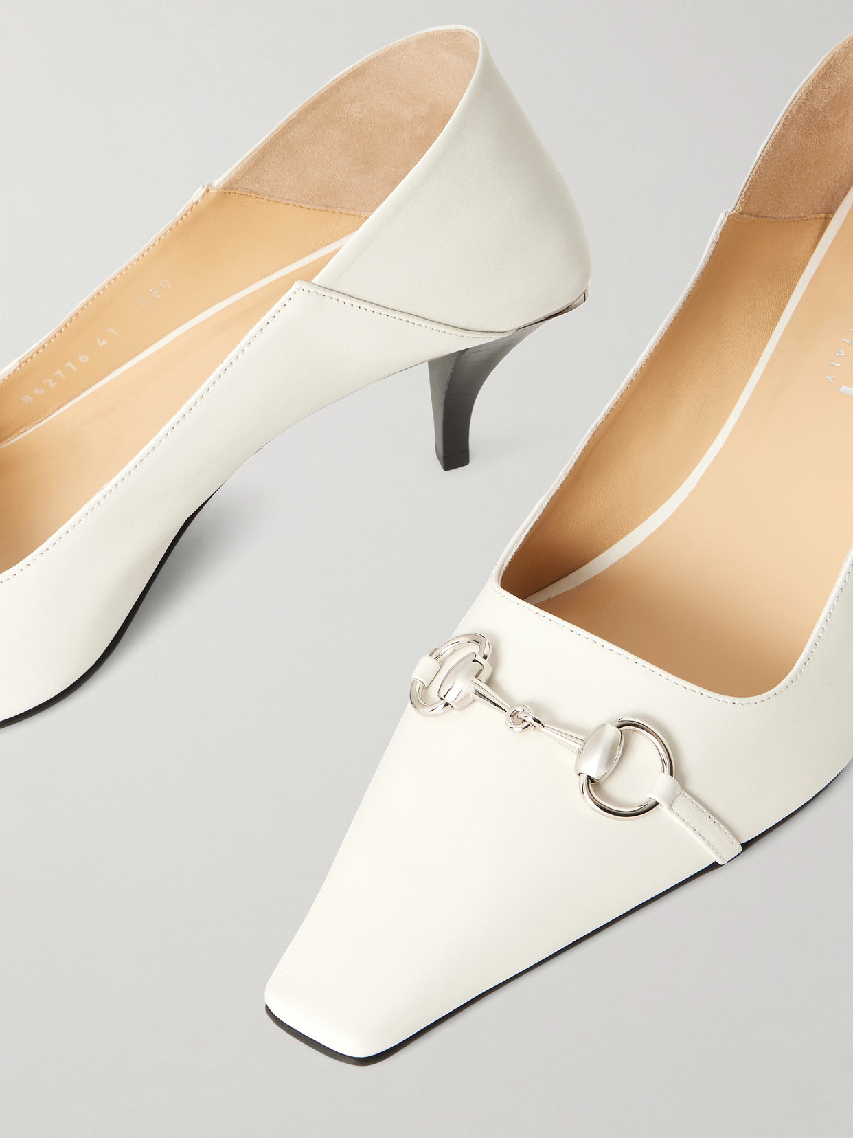 Vittoria Collapsible-Heel Horsebit-Embellished Pumps