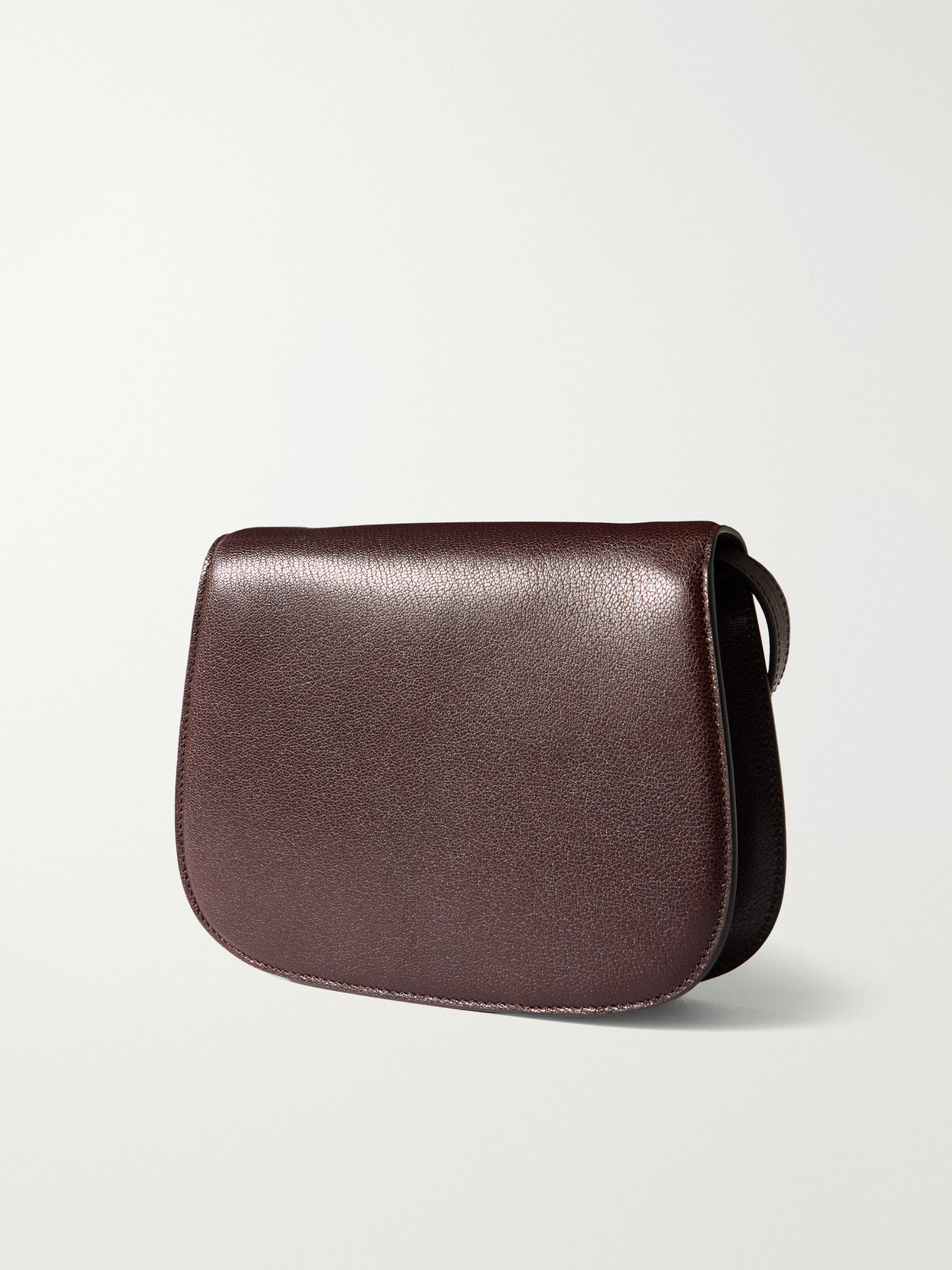 Bamboo Mini Textured-Leather Shoulder Bag