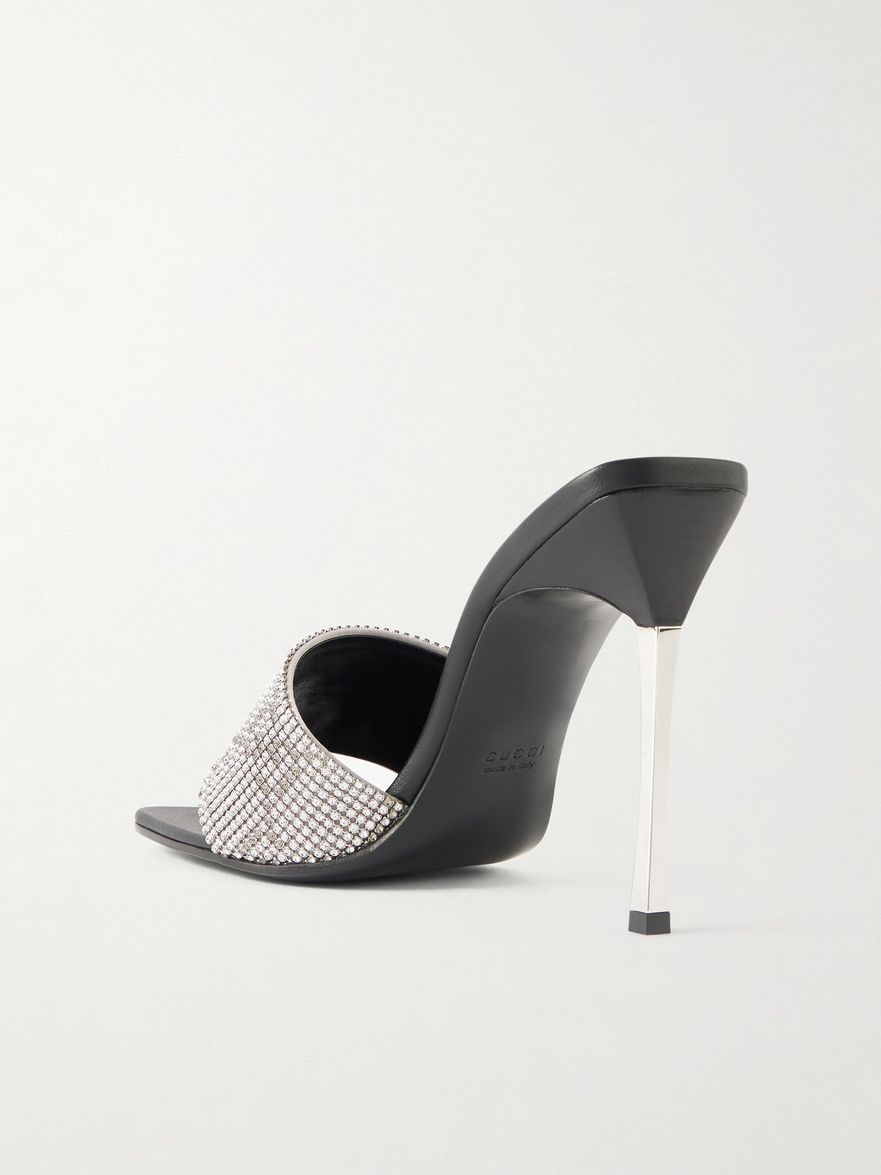 Bombshell Crystal-Embellished Mules