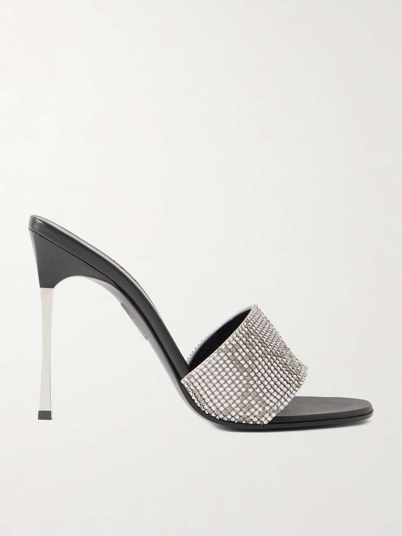 Gucci Bombshell Crystal-embellished Mesh Mules