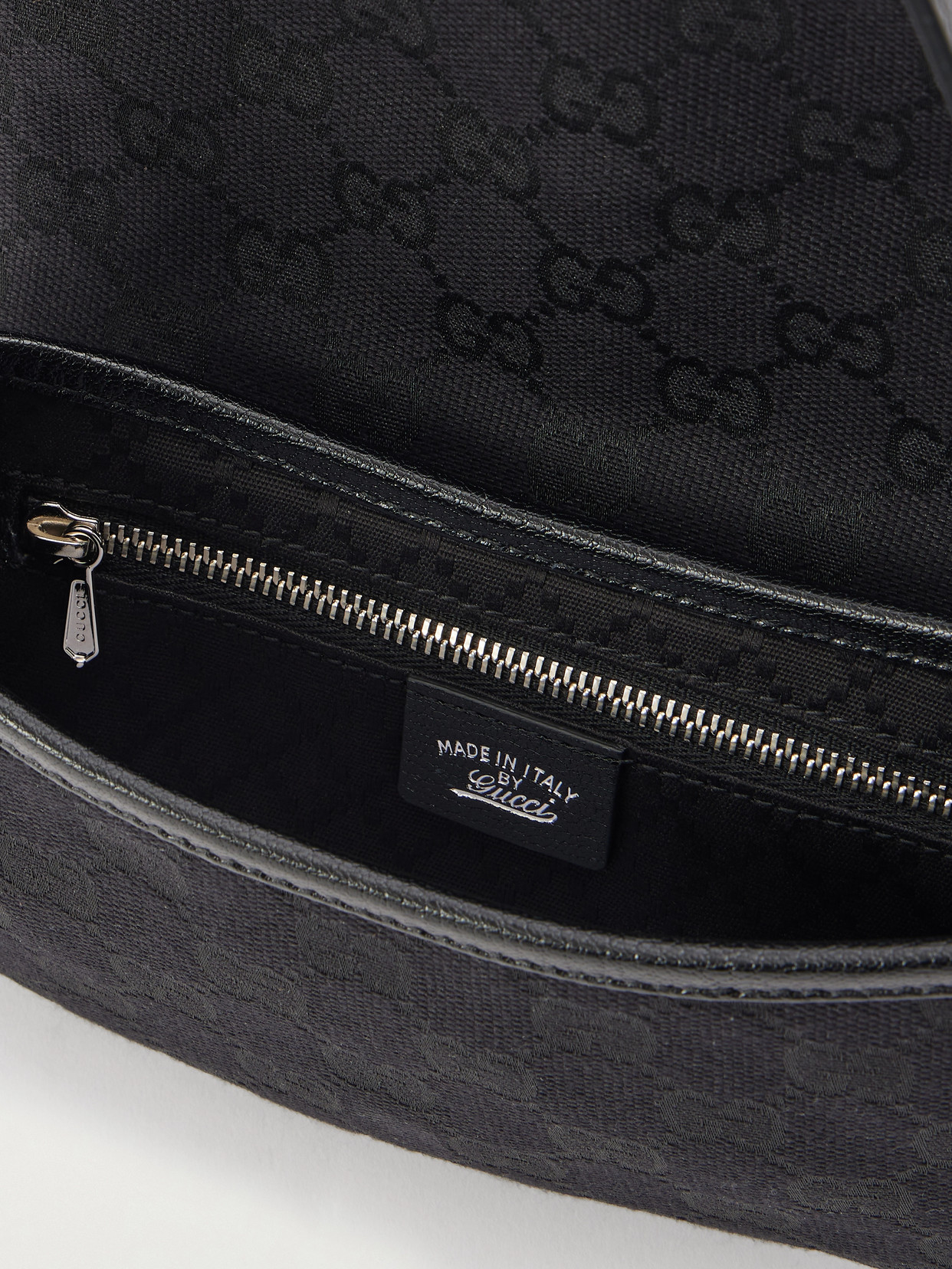 Jackie 1961 Mini Leather-Trimmed Canvas-Jacquard Shoulder Bag