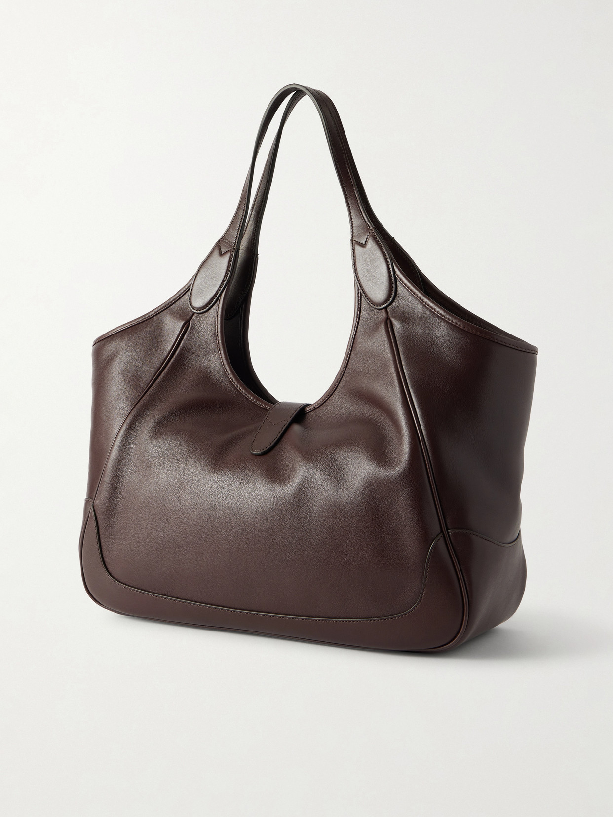 Mercato Textured-Leather Shoulder Bag