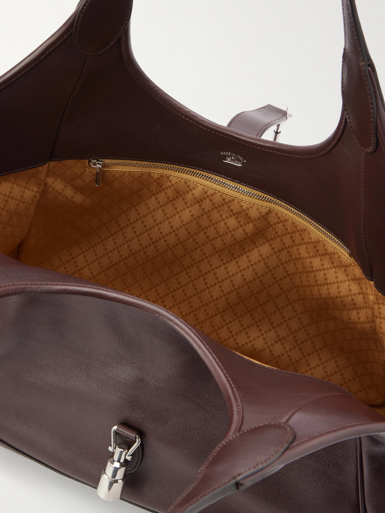 Mercato Textured-Leather Shoulder Bag