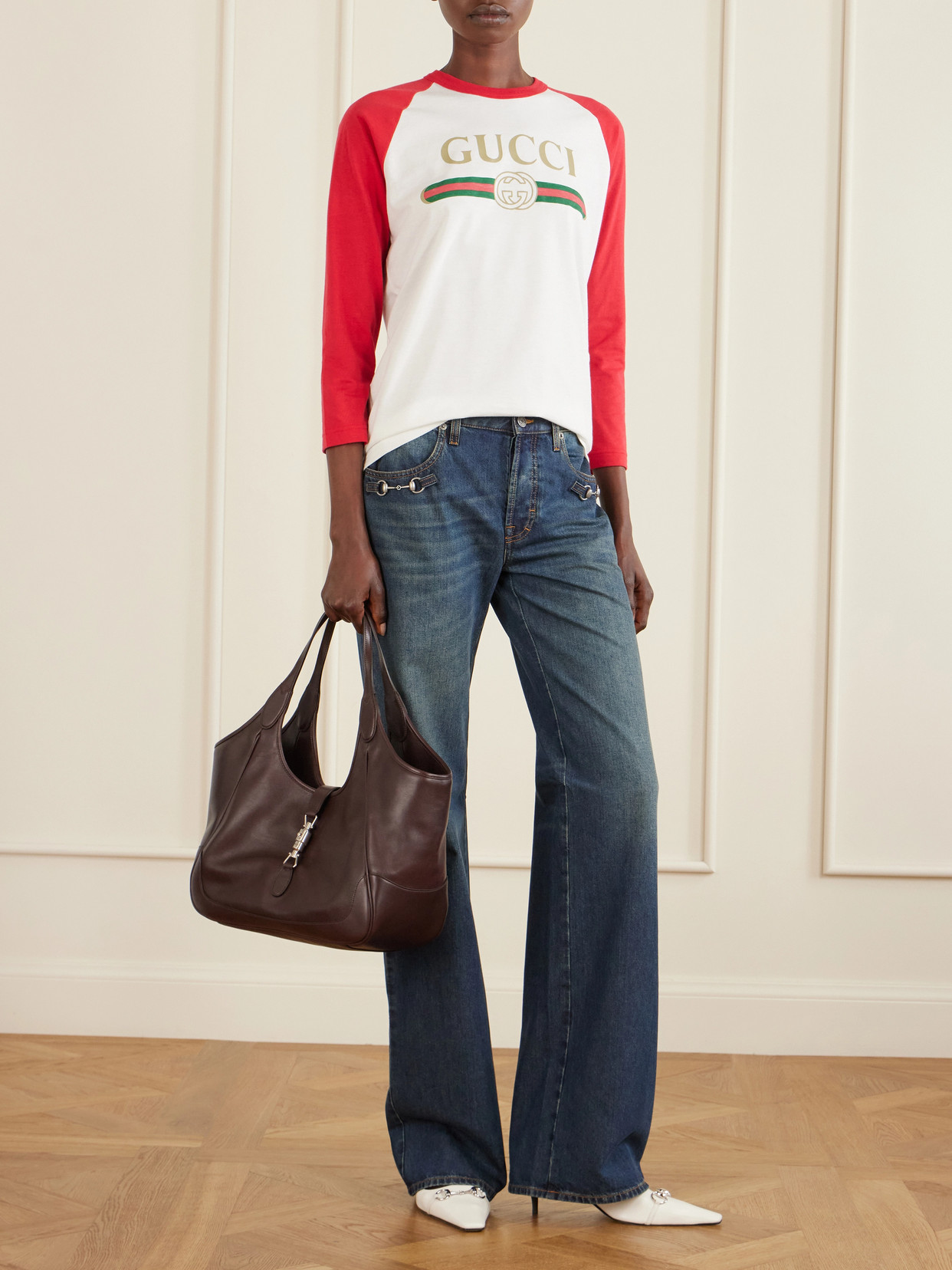 Mercato Textured-Leather Shoulder Bag