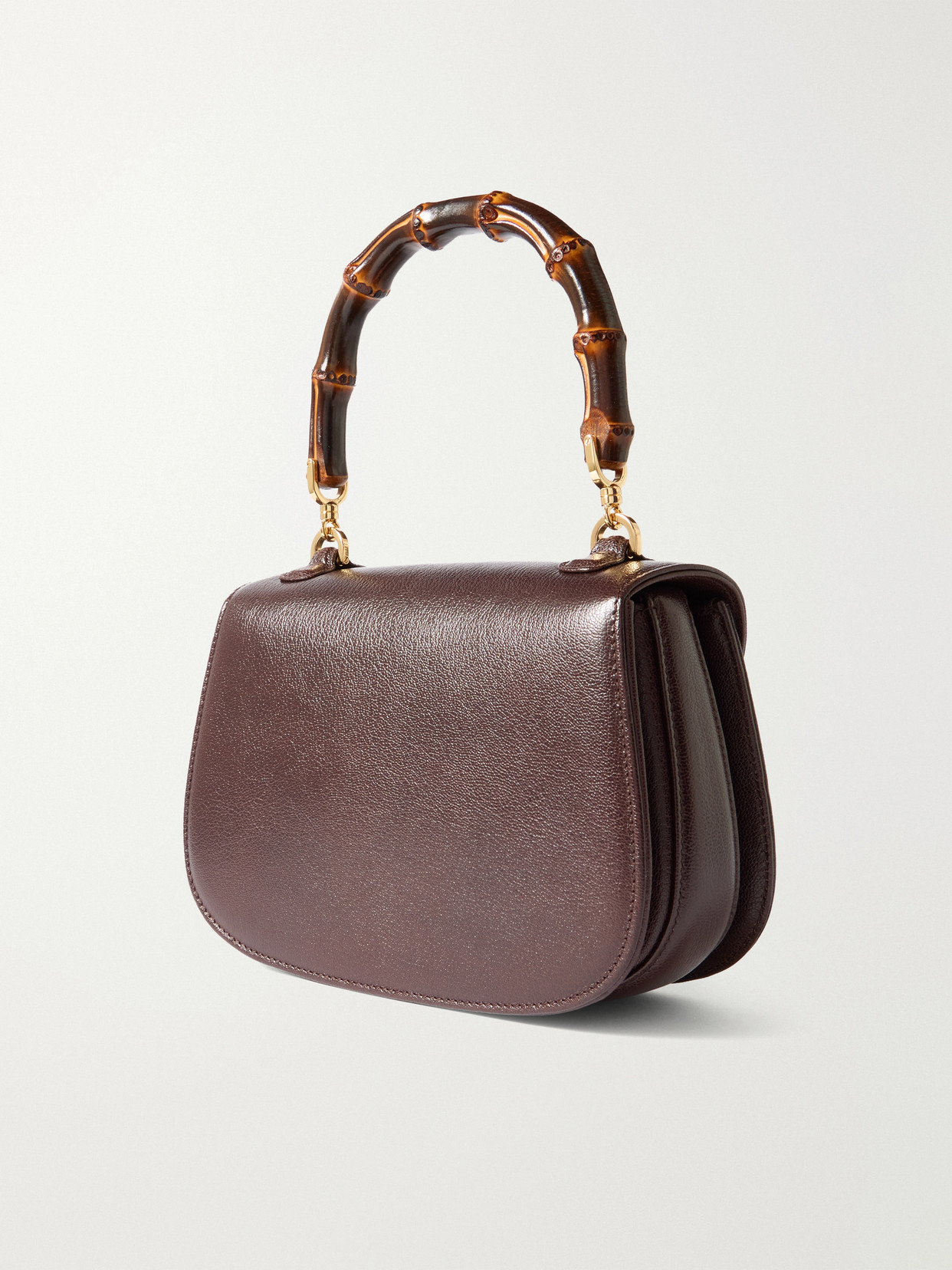 Bamboo 1947 Small Textured-Leather Tote
