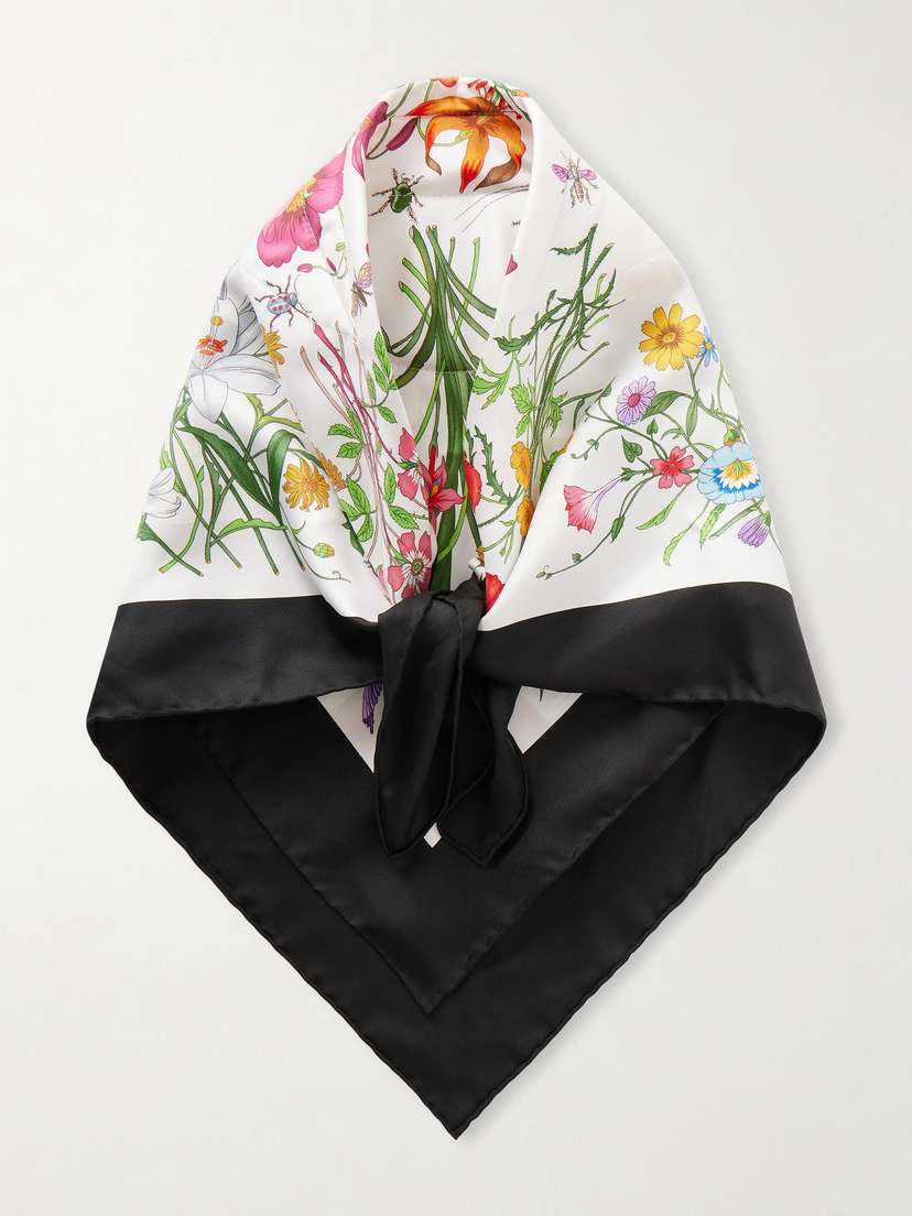 Gucci Floral-print Silk-twill Headband