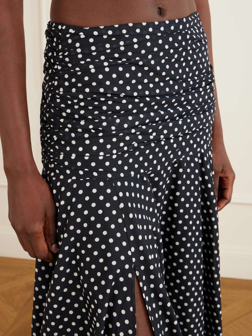 Charo Ruiz Senda Polka-dot Cotton-blend Maxi Skirt | Thumbnail 4 Charo Ruiz Senda Polka-dot Cotton-blend Maxi Skirt | Thumbnail 4