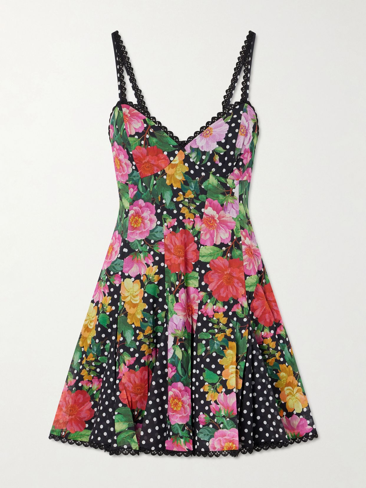Rosela floral-print cotton-blend mini dress