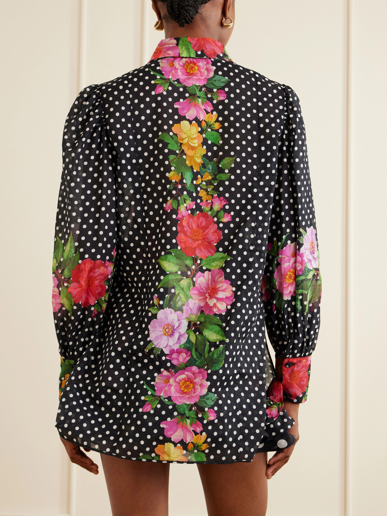 Ronda Printed Cotton-Blend Voile Blouse