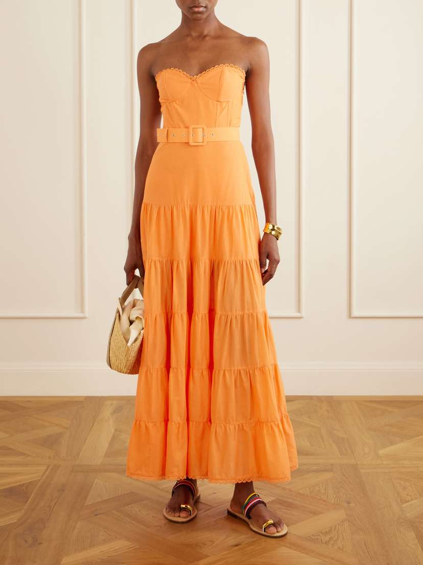 Charo Ruiz Danny Guipure Lace-trimmed Cotton-blend Voile Midi Dress | Thumbnail 2 Charo Ruiz Danny Guipure Lace-trimmed Cotton-blend Voile Midi Dress | Thumbnail 2