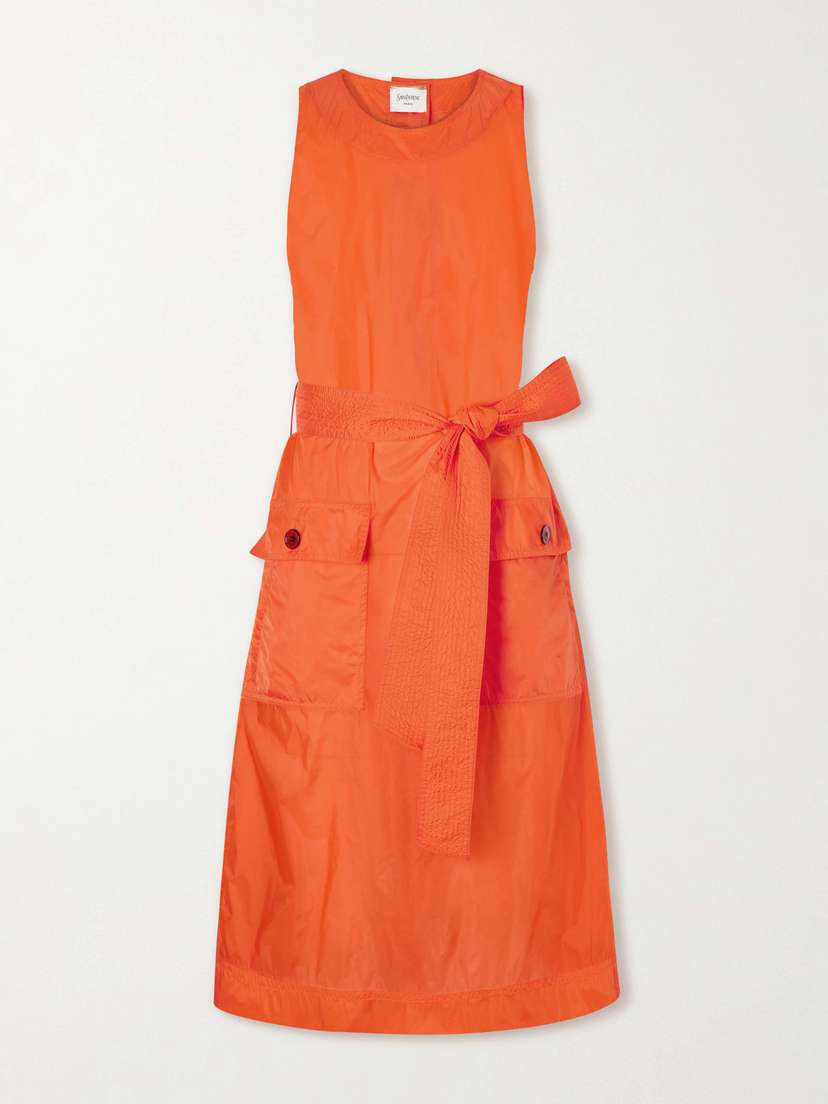 Saint Laurent Buttoned Front Midi Dress