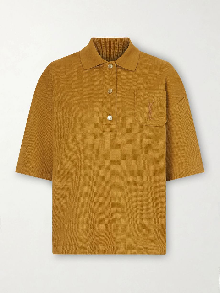 Cotton-piqué polo shirt