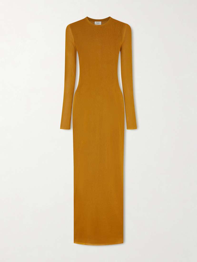 Saint Laurent Knitted Maxi Dress