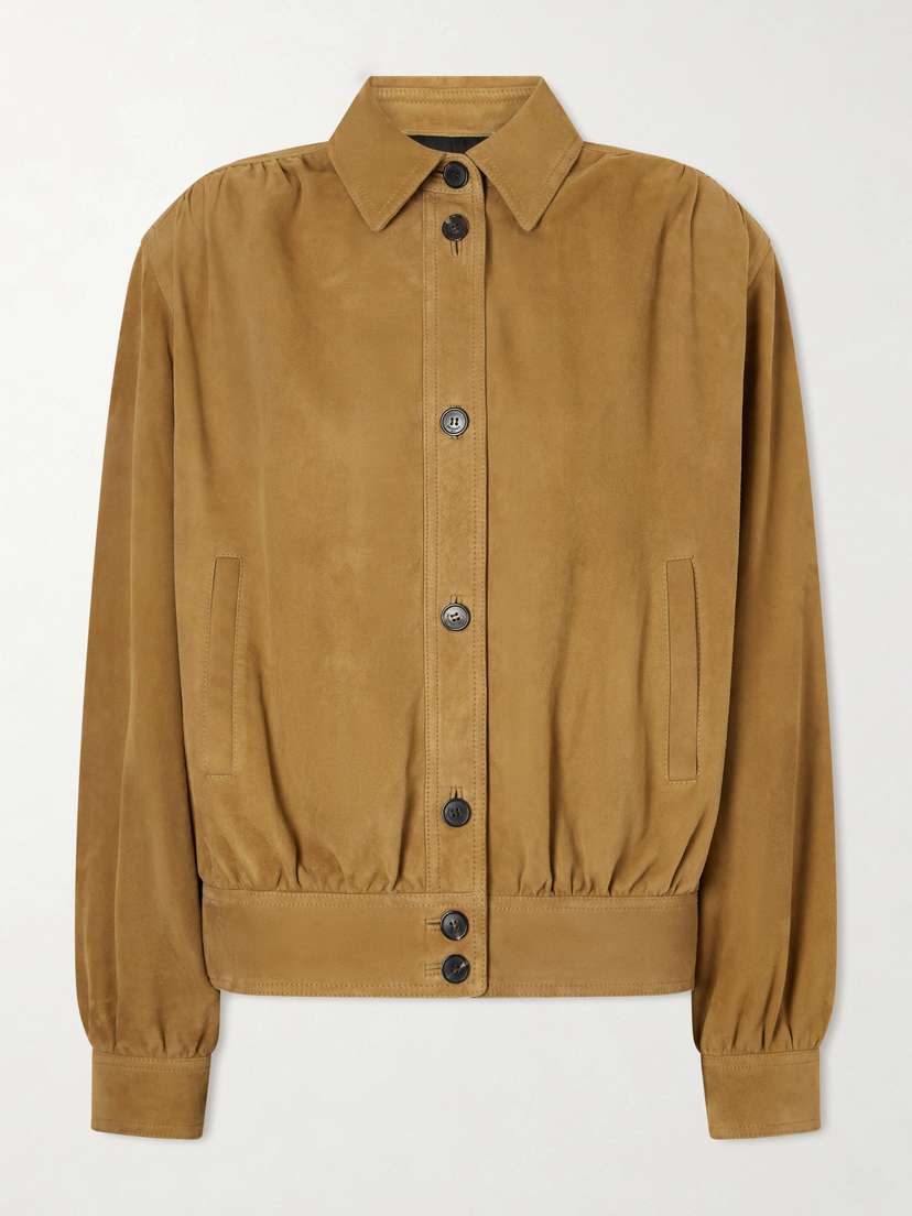 Saint Laurent Suede Blouson Jacket