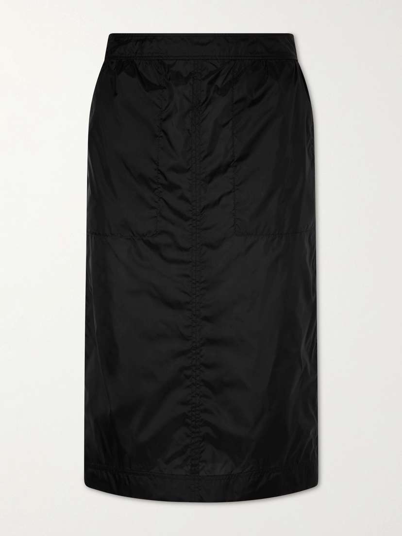 Saint Laurent Woven Midi Skirt