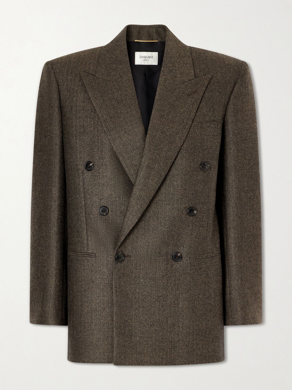 double breasted virgin wool blazer