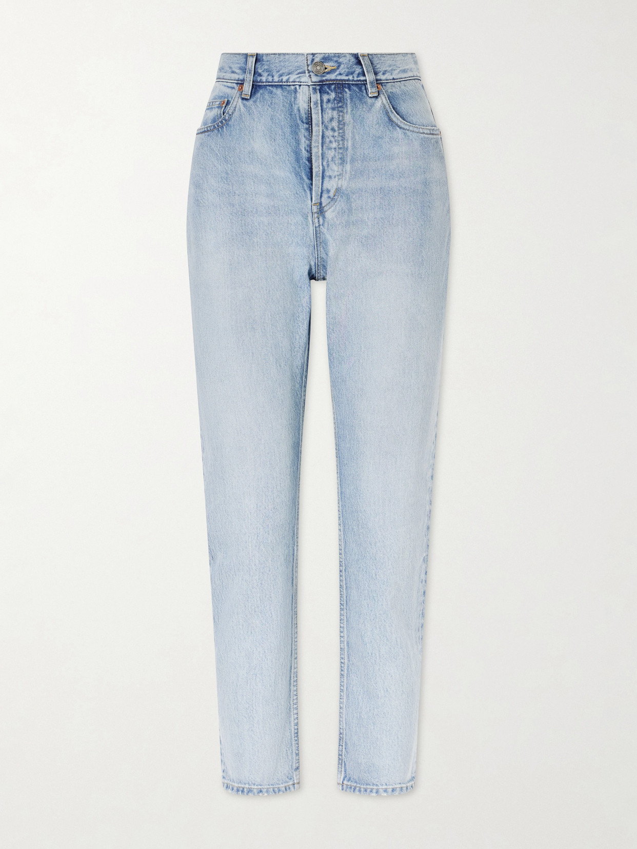 High-Rise Slim-Leg Jeans