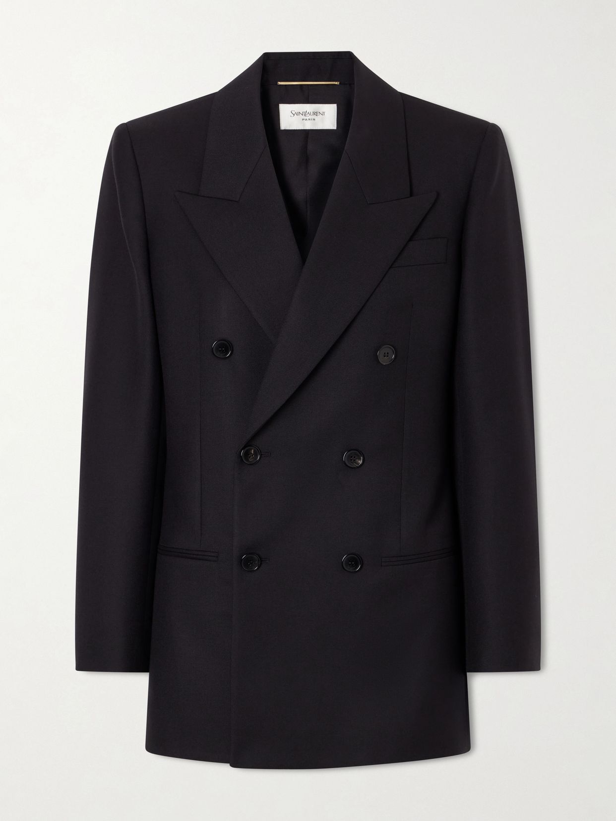 Double-breasted wool blazer
