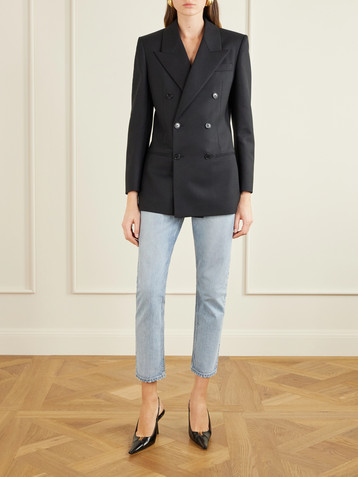 Saint Laurent Double-breasted wool blazer