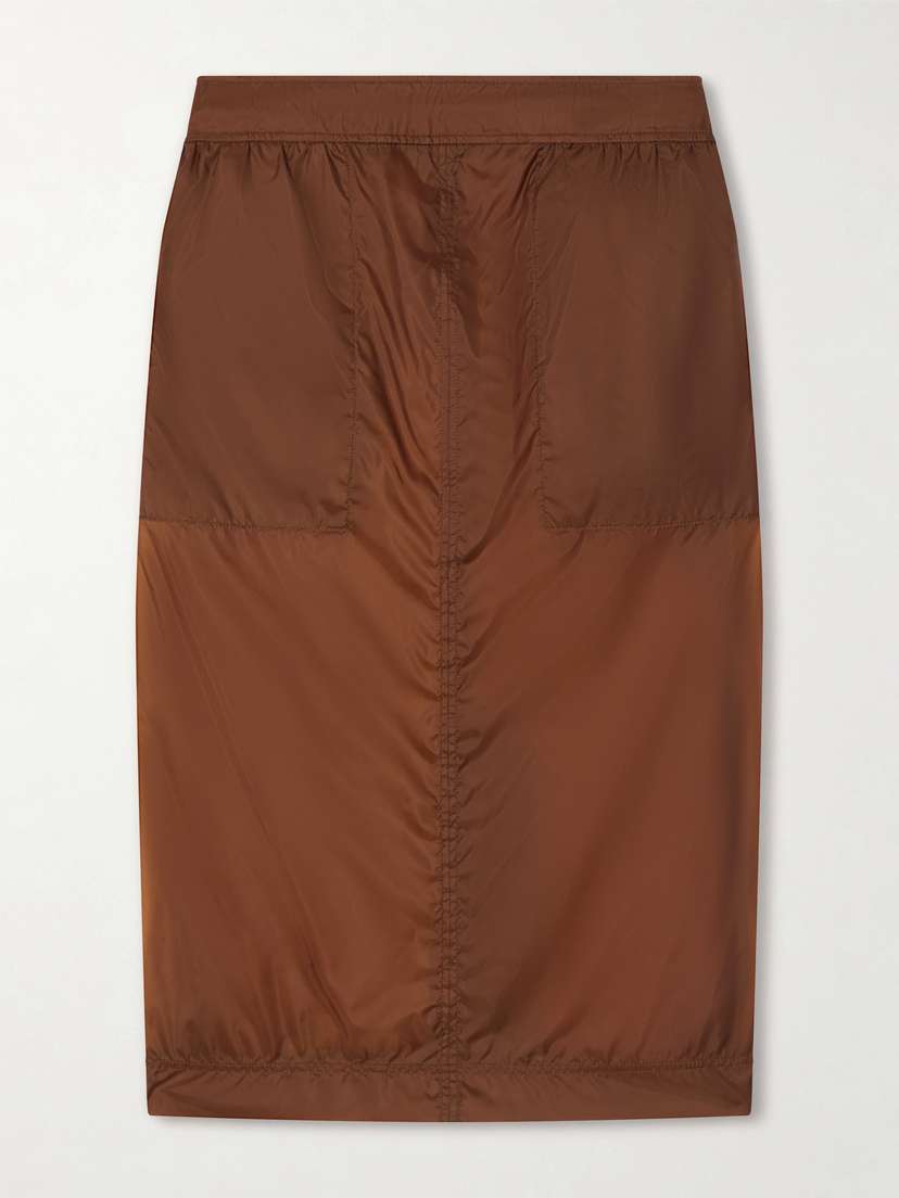 Saint Laurent Woven Midi Skirt