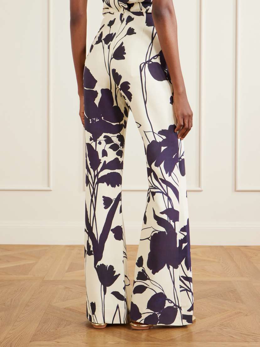 Cara Cara Pisa Floral-print Stretch-crepe Wide-leg Pants | Thumbnail 4 Cara Cara Pisa Floral-print Stretch-crepe Wide-leg Pants | Thumbnail 4