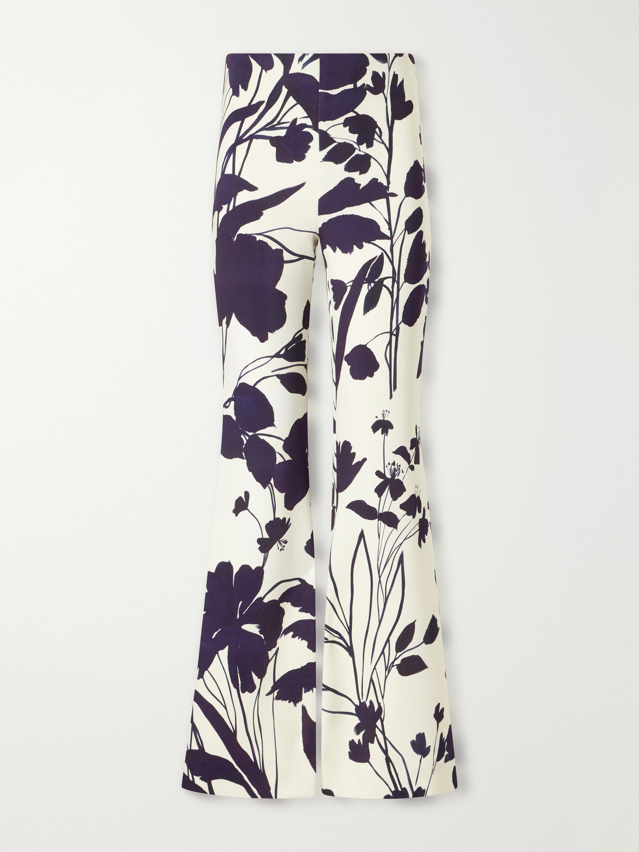 Cara Cara Pisa Floral-print Stretch-crepe Wide-leg Pants In Multi