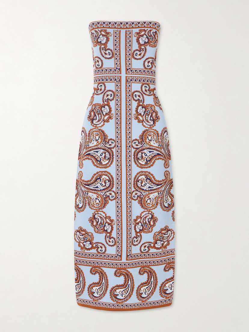 Cara Cara Rome Printed Strapless Midi Dress | Thumbnail 5 Cara Cara Rome Printed Strapless Midi Dress | Thumbnail 5