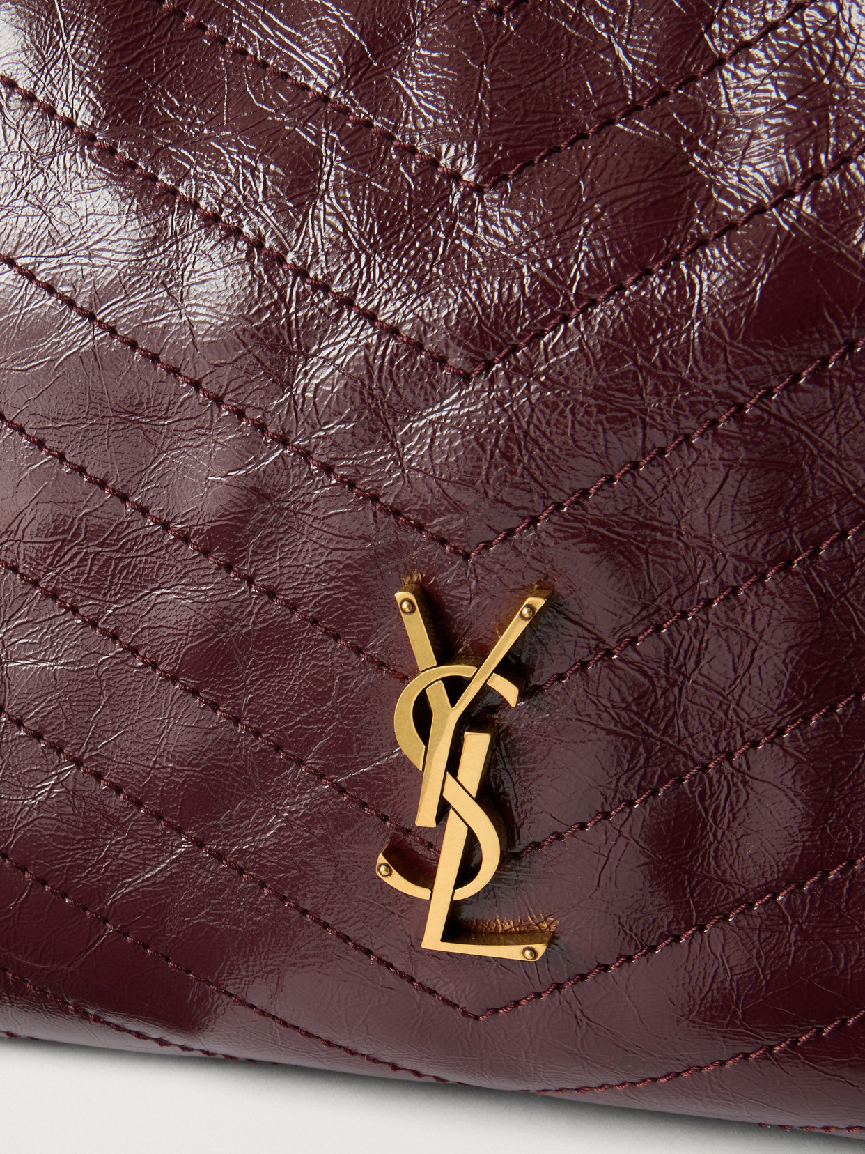 Niki Small Crinkled-Leather Tote
