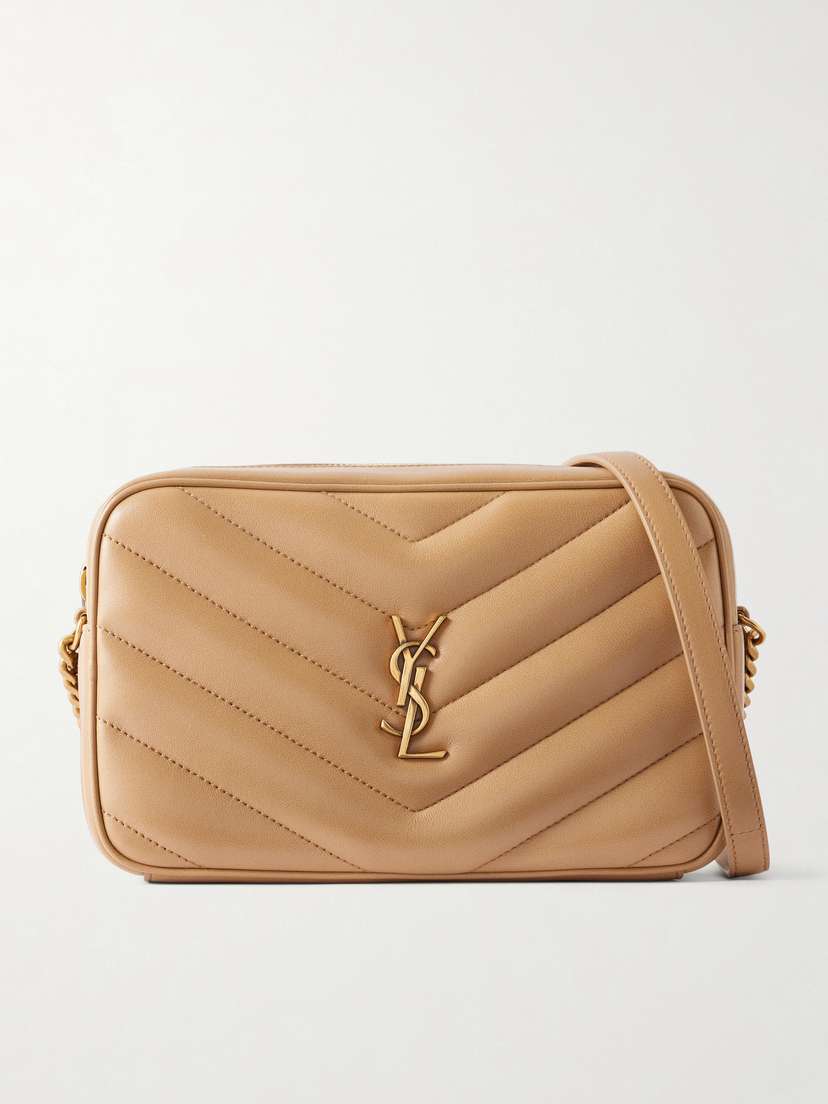 Saint Laurent Loulou Quilted Textured-leather Shoulder Bag