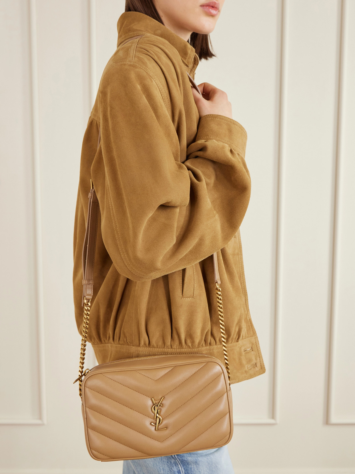 Loulou Quilted Textured-Leather Shoulder Bag