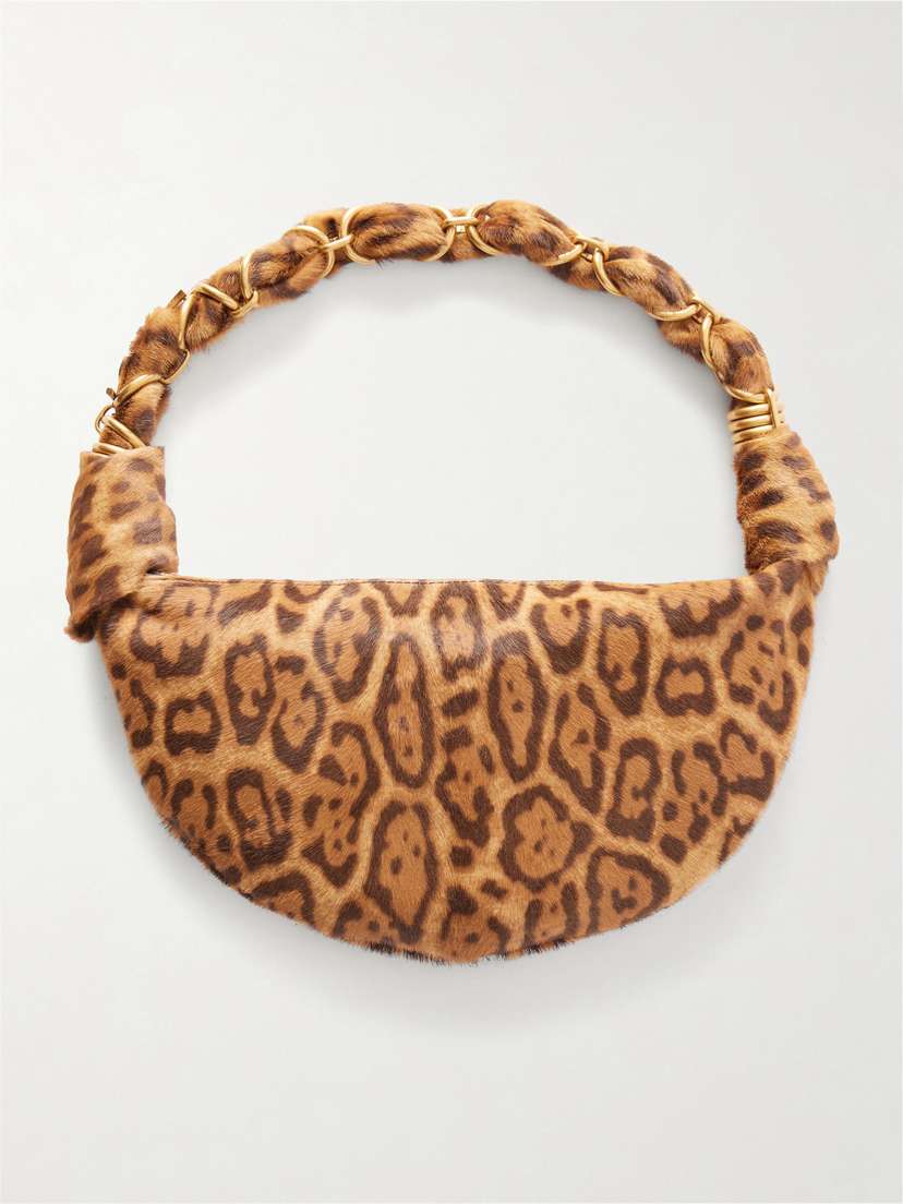 Saint Laurent Amalia Mini Leopard-print Calf Hair Shoulder Bag