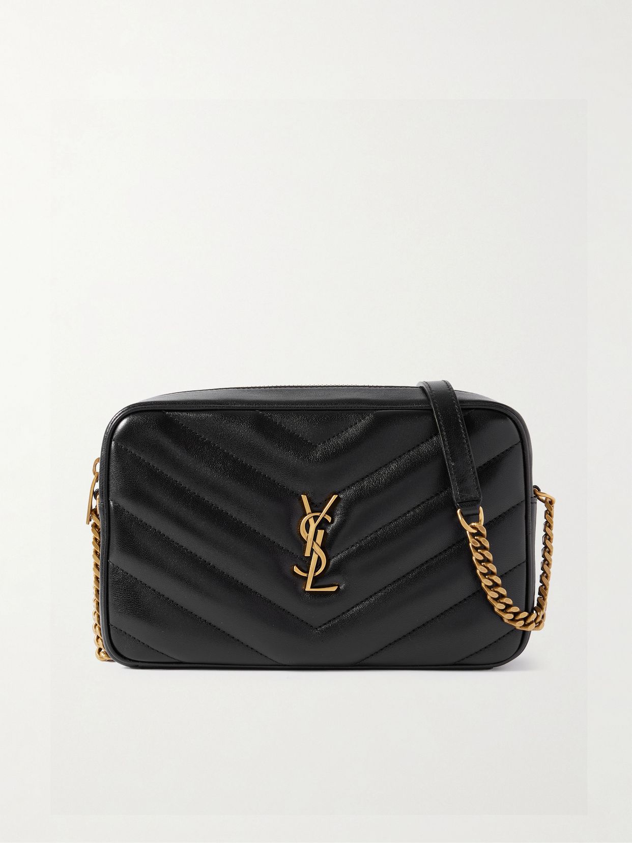 Loulou matelassé textured-leather shoulder bag