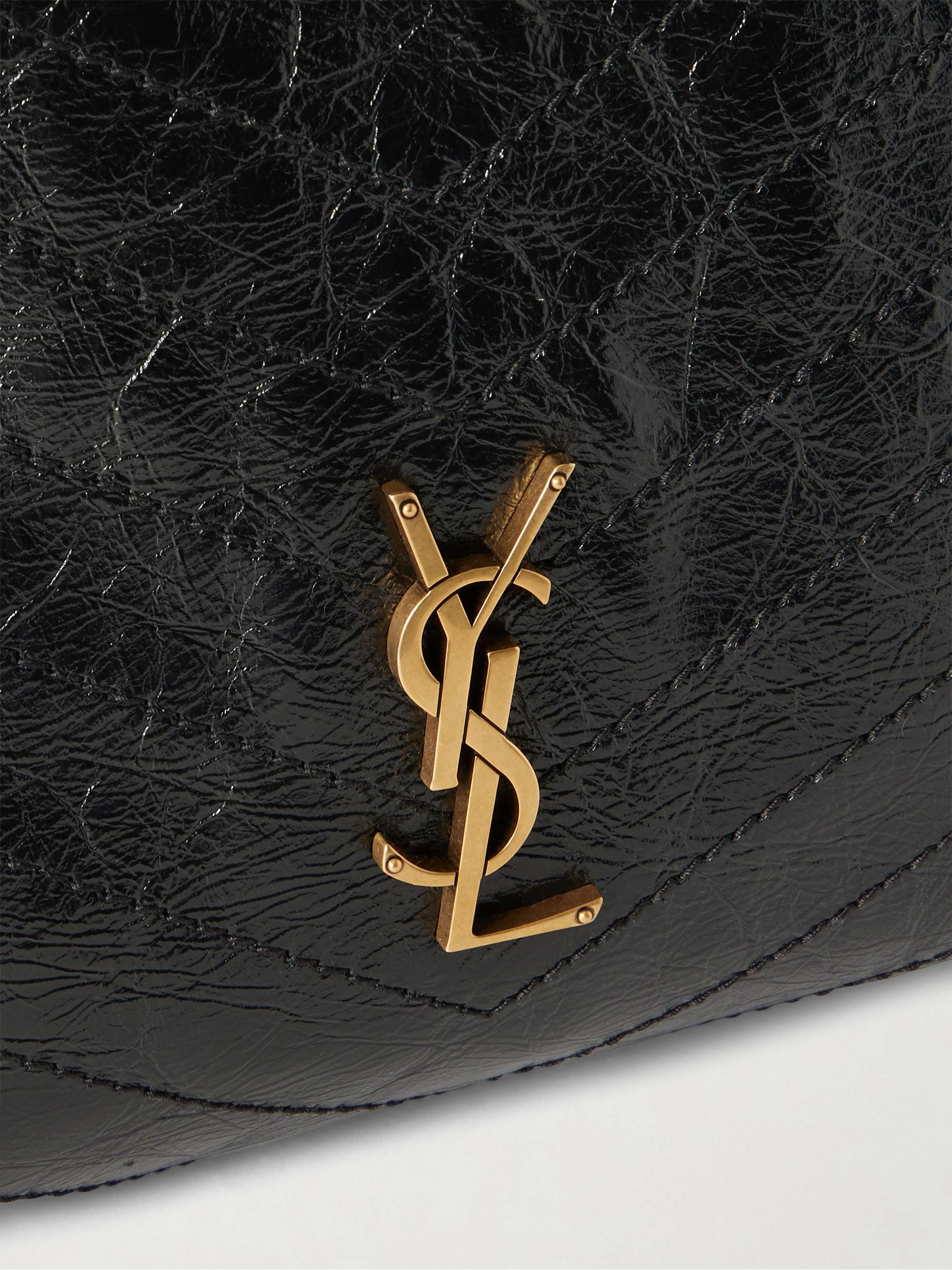 【美品】SAINT LAURENT Niki レザーショルダーバッグ　正規品 Saint Laurent Niki Medium Flap YSL Shoulder Bag in Crinkled