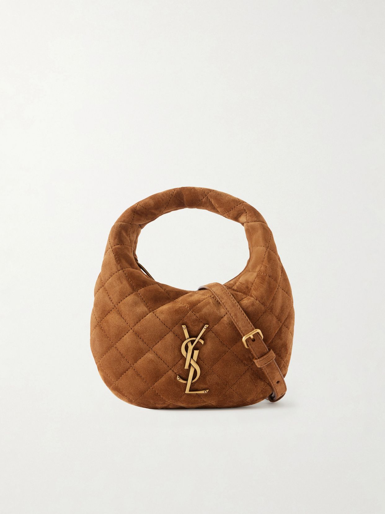 Icarino Mini Matelasse Suede Shoulder Bag