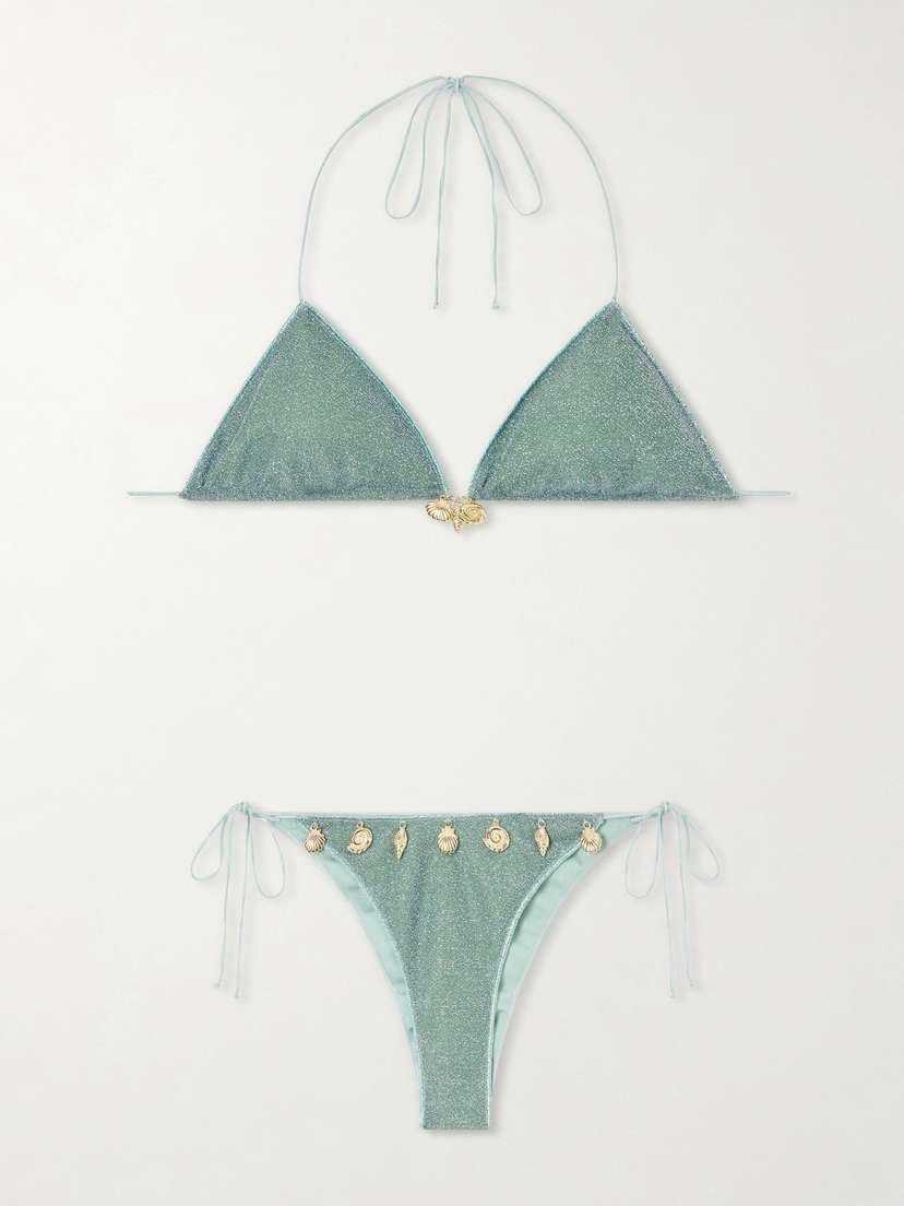 Oséree Lumiere Metallic Charm-detail Bikini | Thumbnail 5