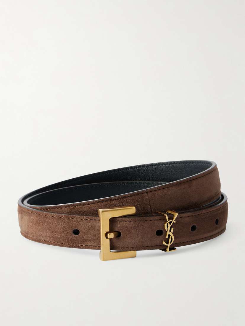 Saint Laurent Suede Belt