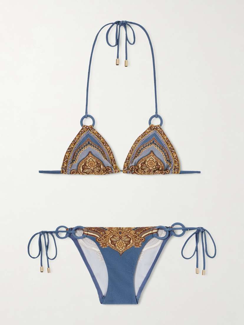 Zimmermann Mahon Printed Bikini