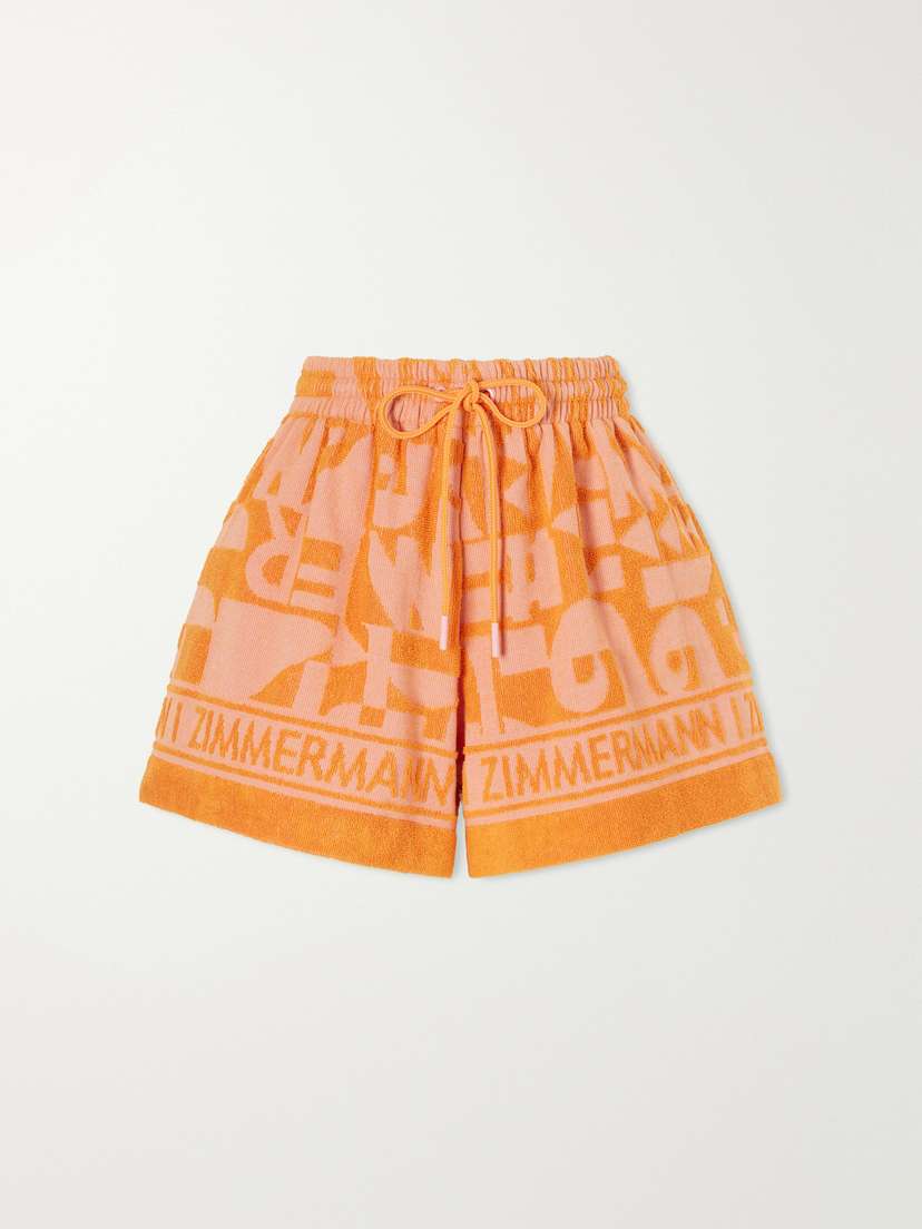 Solstice Jacquard-knit Cotton-terry Shorts