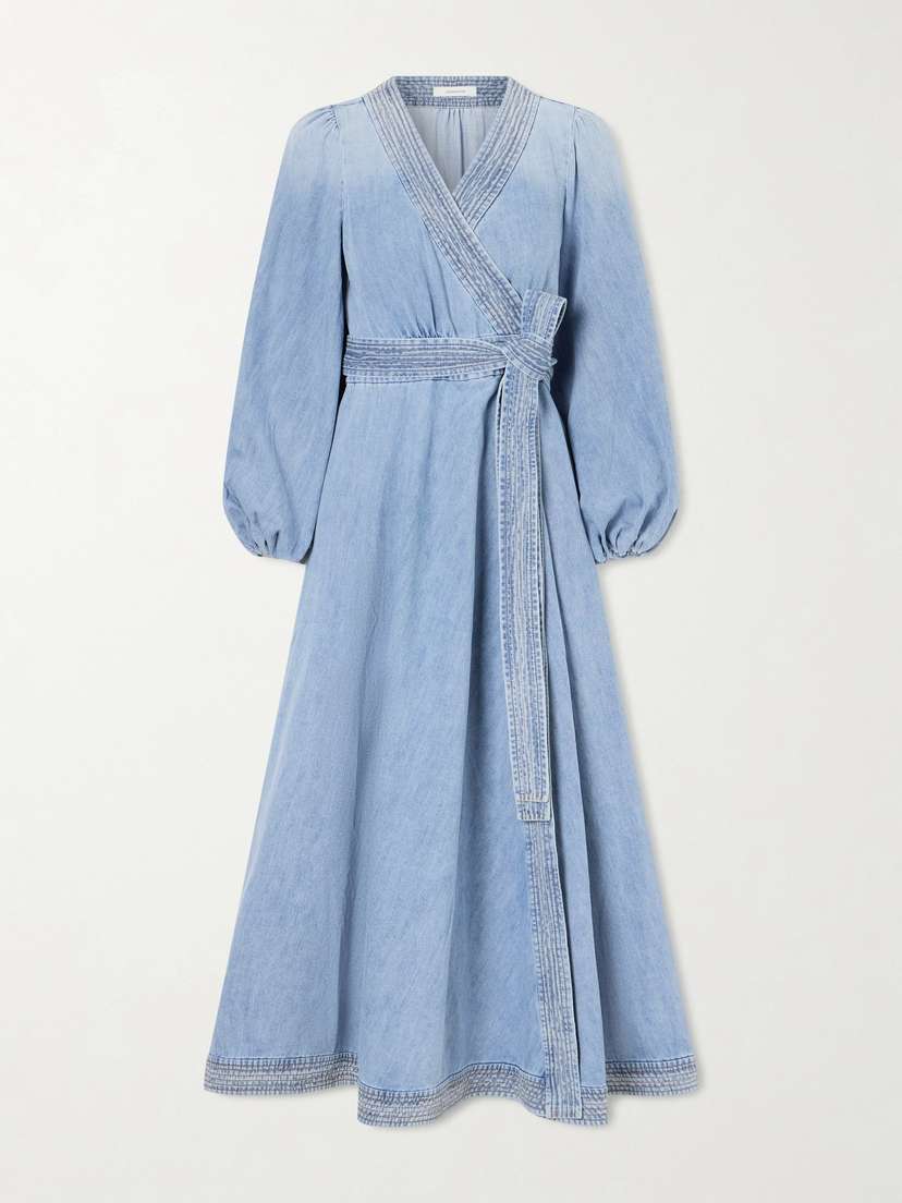 Zimmermann Indra Denim Midi Dress